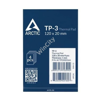 ARCTIC COOLING Hővezető lap TP-3 120x120mm, 1mm (4-PACK)