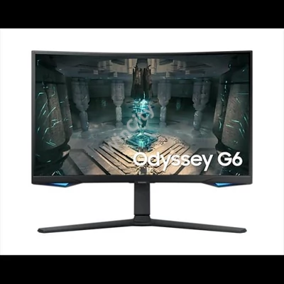 SAMSUNG Ívelt Gaming&Smart 240Hz VA monitor 27" G65B, 2560x1440, 16:9, 350cd/m2, 1ms, DP/2xHDMI/2xUSB/LAN/WiFi/BT, Pivot