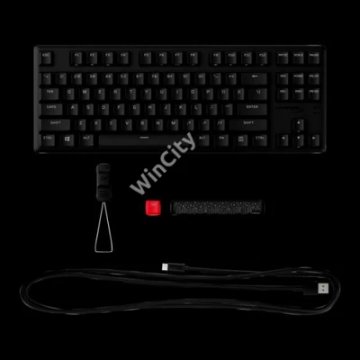 HP HYPERX vezetékes mechanikus gaming billentyűzet Alloy Origins Core PBT piros switch - brit lokalizáció