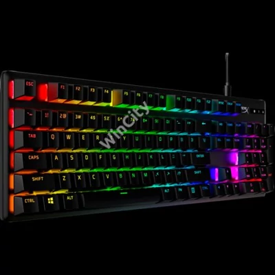 HP HYPERX vezetékes mechanikus gaming billentyűzet Alloy Origins PBT piros switch - brit lokalizáció