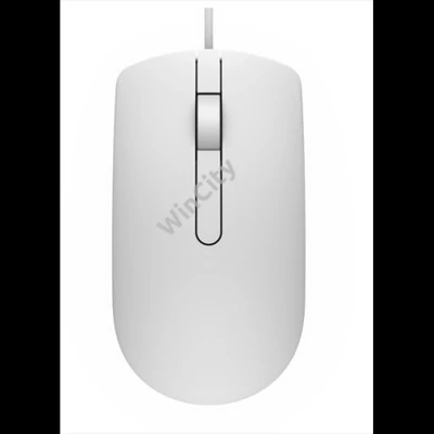 DELL Vezetékes egér, MS116 Optical Mouse - White