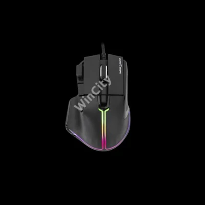 WHITE SHARK GM-9006B MARROK gamer egér, fekete, 12000 dpi