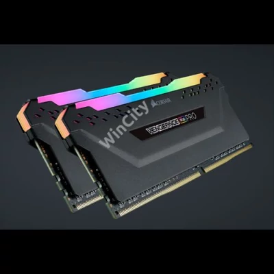 CORSAIR Memória VENGEANCE RGB DDR4 16GB 3200MHz C16 (Kit of 2), fekete