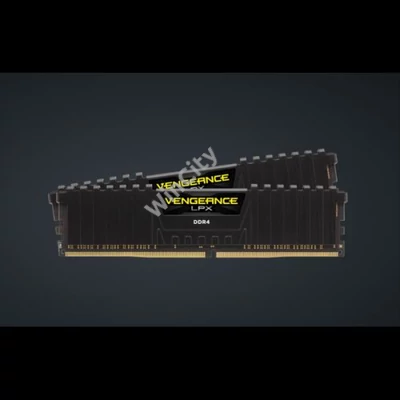 CORSAIR Memória VENGEANCE DDR4 16GB 3000MHz C16 LPX (Kit of 2), fekete