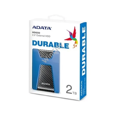 ADATA 2.5" HDD USB 3.1 2TB HD650 ütésálló, Kék