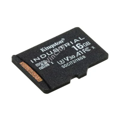 KINGSTON Memóriakártya MicroSDHC 16GB Industrial C10 A1 pSLC Adapter nélkül