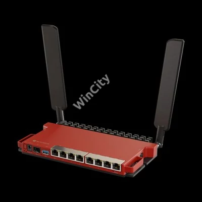 MIKROTIK Wireless Router 2,4GHz,8x1000Mbps + 1x2500Mbps SFP, AX600, Menedzselhető, Asztali - L009UIGS-2HAXD-IN