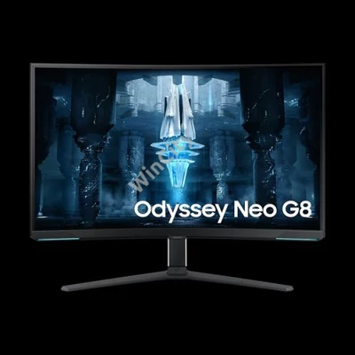 SAMSUNG Ívelt Gaming 240Hz VA monitor 32" G85NB, 3840x2160, 16:9, 350cd/m2, 1ms, 2xHDMI/DisplayPort/2xUSB, Pivot