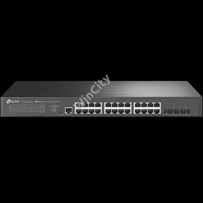 TP-LINK Switch 24x2.5Gbps + 4x10G SFP+ + 1xkonzol port Menedzselhető Rackes, SG3428X-M2