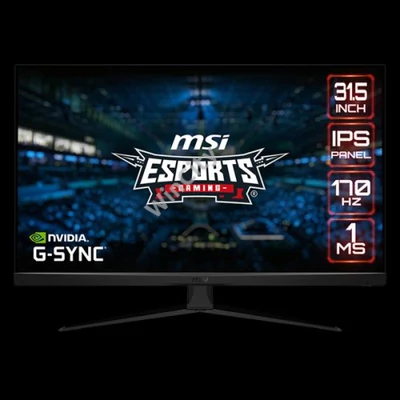 MSI Monitor GAMING G321Q LED 31,5" WQHD 2560x1440, IPS, 16:9, 1200:1 CR, 300cd/m2, 1ms, 170Hz, DP, HDMI, Black