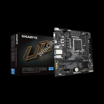 GIGABYTE Alaplap S1700 B760M H DDR4 INTEL B760, mATX