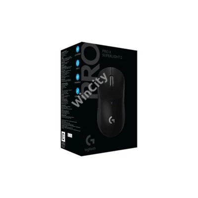 LOGITECH Egér - G Pro X SUPERLIGHT 2 Vezeték Nélküli Gaming LIGHTSPEED, Fekete