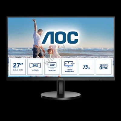 AOC VA monitor 27" Q27B3MA, 2560x1440, 16:9, 250cd/m2, 4ms, 2xHDMI/DisplayPort, hangszóró