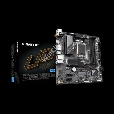 GIGABYTE Alaplap S1700 B760M DS3H AX INTEL B760, mATX