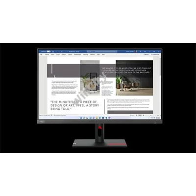 LENOVO Monitor - ThinkVision S27i-30; 27" FHD, 1920x1080 IPS, 16:9, 1300:1, 300cd/m2, 6ms, HDMI, VGA