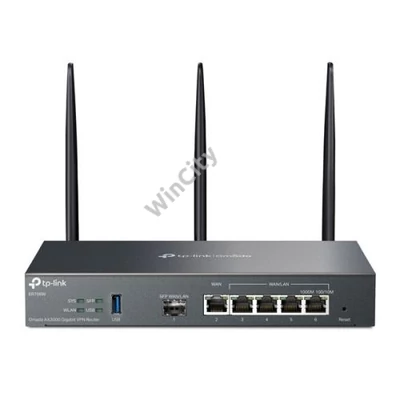 TP-LINK Vezetékes Omada AX3000 VPN Router 1xWAN(1000Mbps) + 4xLAN(1000Mbps) + 1xSFP + 1xUSB3.0, ER706W