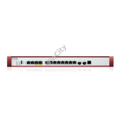 ZYXEL Tűzfal 2x10-GbE port(2xPOE+) + 2x2.5-GbE + 8x1-GbE + 2x10-GbE SFP+ 1xUSB 3.0 +1konzol port + 1 év Security Bundle