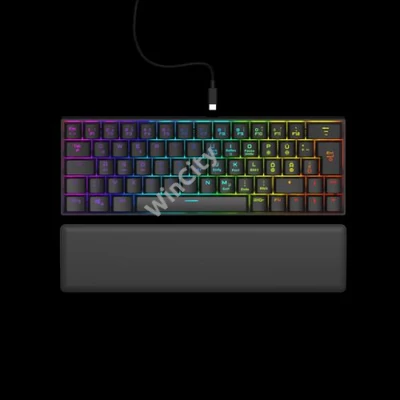 URAGE by HAMA 217828, GAMING URAGE EXODUS 760TKL MECHANIKUS MINI BILLENTYŰZET, RGB, RED SWITCH, FEKETE