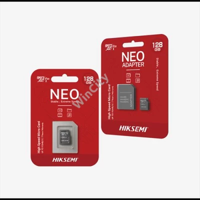 HIKSEMI Memóriakártya MicroSDXC 128GB Neo CL10 92R/40W UHS-I V30 + Adapter (HIKVISION)