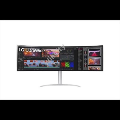LG Ívelt Nano IPS monitor 49" 49WQ95C-W, 5120x1440, 32:9, 400cd/m2, 5ms, 2xHDMI/DisplayPort/USB-C/2xUSB, hangszóró