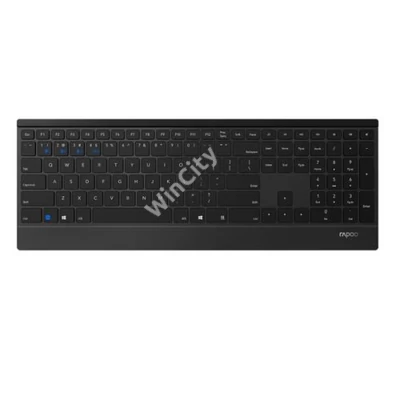 RAPOO 192504, MULTIMODE "E9500M" BLUETOOTH + 2,4GHZ BILLENTYŰZET, FEKETE