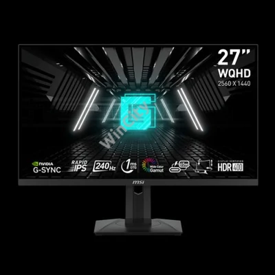 MSI Monitor GAMING G274QPX Rapid IPS LED 27" WQHD 2560*1440, 16:9, 1000:1 CR, 400cd/m2, 1ms, 240Hz, DP, 2x HDMI, USB-C