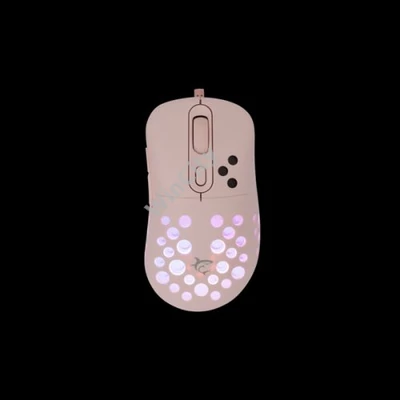 WHITE SHARK AZRAEL-P, GM-5013P gamer egér,6D, pink, 7200 dpi, RGB