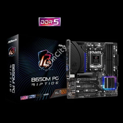 ASROCK Alaplap AM5 B650M PG RIPTIDE AMD B650, mATX