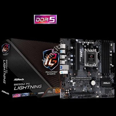 ASROCK Alaplap AM5 B650M PG LIGHTNING AMD B650, mATX