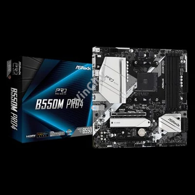 ASROCK Alaplap AM4 B550M PRO4 AMD B550, mATX