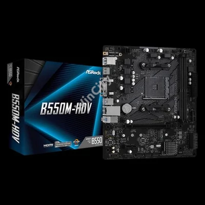 ASROCK Alaplap AM4 B550M-HDV AMD B550, mATX