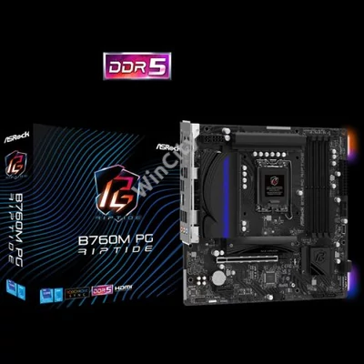 ASROCK Alaplap S1700 B760M PG RIPTIDE INTEL B760, mATX