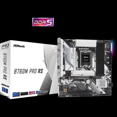 ASROCK Alaplap S1700 B760M PRO RS INTEL B760, mATX