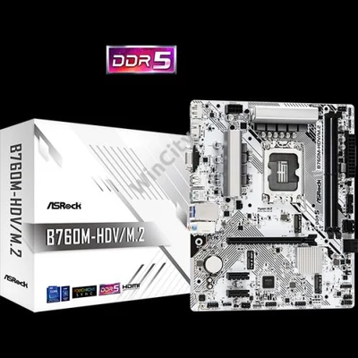 ASROCK Alaplap S1700 B760M-HDV/M.2 INTEL B760, mATX