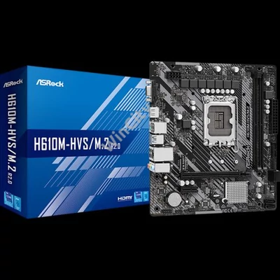 ASROCK Alaplap S1700 H610M-HVS/M.2 R2.0 INTEL H610, mATX