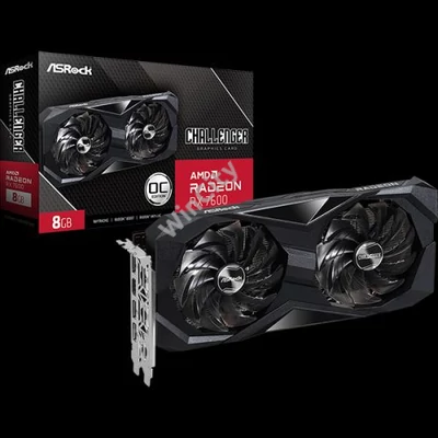 ASROCK Videokártya PCI-Ex16x AMD RX 7600 CHALLENGER 8GB DDR6 OC