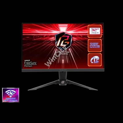 ASROCK PG32QF2B Gaming Monitor 31.5" VA, 2560x1440, HDMI/Displayport, 165Hz, HDR