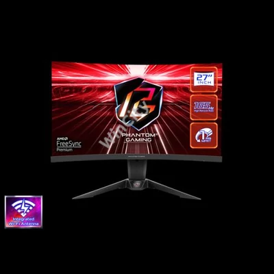 ASROCK PG27Q15R2A Gaming Monitor 27" VA, 2560x1440, HDMI/Displayport, 165Hz, HDR, Hajlított