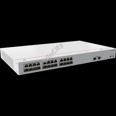 Huawei eKit Switch 24x1000Mbps (124W POE+) + 2x1GE (SFP), Nem menedzselhető, Rack/Asztali - S110-24LP2SR