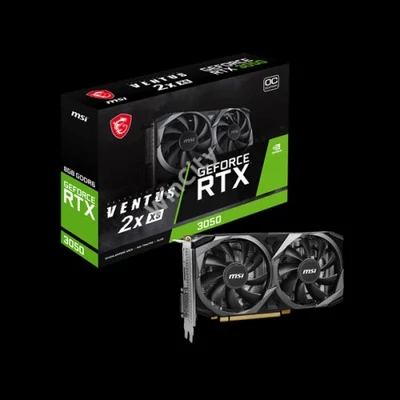 MSI Videokártya PCI-Ex16x nVIDIA RTX 3050 VENTUS 2X XS 8GB DDR6 OC