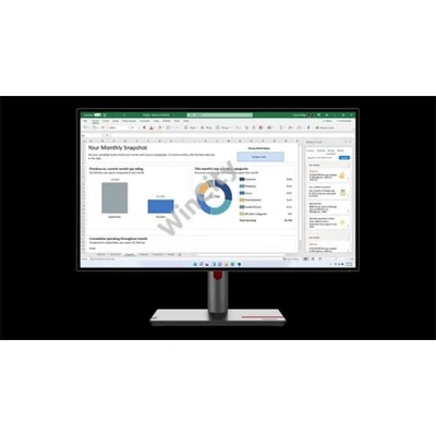 LENOVO Monitor - ThinkVision P27q-30; 27" QHD 2560x1440 IPS, 16:9, 1000:1, 350cd/m2, 4ms, VESA, HDMI, DP, DP-out