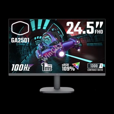 COOLER MASTER Monitor Gaming 24,5" GA2501, 100Hz, FHD 1920x1080, Adaptive Sync, 1xHDMI1.4/1xVGA