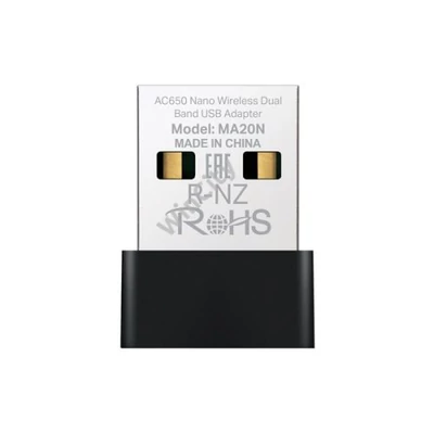 MERCUSYS Wireless Adapter USB Dual Band AC650, MA20N