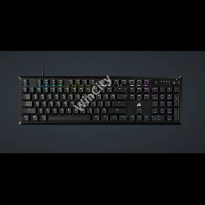 CORSAIR Vezetékes Billentyűzet Gaming, K70 CORE RGB, Mechanikus, MLX Red switch, 104 gombos, US, fekete