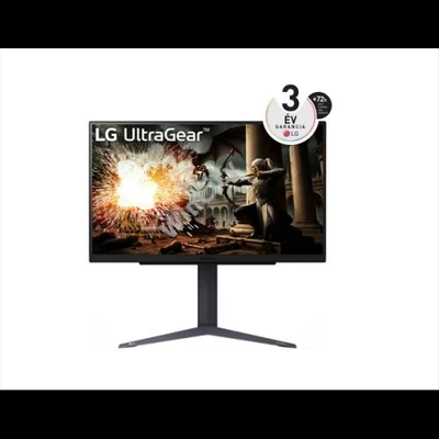 LG Gaming 180Hz IPS monitor 27" 27GS75Q, 2560x1440, 16:9, 300cd/m2, 1ms, 2xHDMI/DisplayPort, áll. mag, pivot, HDR10