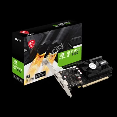 MSI Videokártya PCI-Ex16x nVIDIA GT 1030 4GH LP OC 4GB DDR4