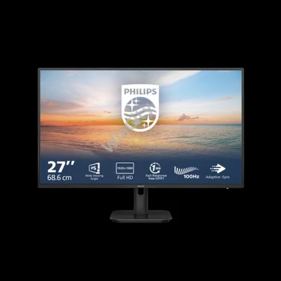 PHILIPS IPS monitor 27" 27E1N1100A, 1920x1080, 16:9, 250cd/m2, 4ms, VGA/HDMI, hangszóró, 100Hz