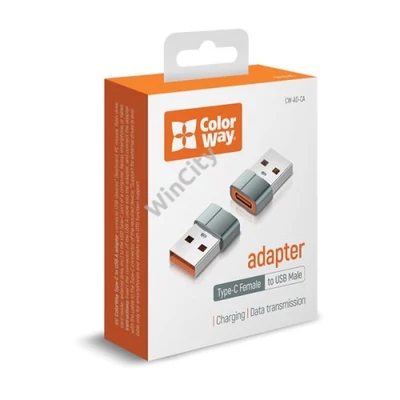 COLORWAY Adapter, Type-C to USB-A