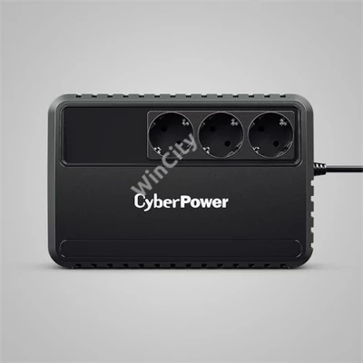 CYBERPOWER UPS BU650EG (3 Schuko) 650VA (360 W), 230V Power-Saving LINE-INTERAKTÍV szünetmentes elosztó, AVR