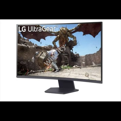 LG Ívelt monitor 31,5" 32GS60QC, 2560x1440, 16:9, 300cd/m2, 1ms, 2xHDMI/DisplayPort, 180Hz, HDR10